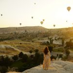 hot air balloons, valley, nature